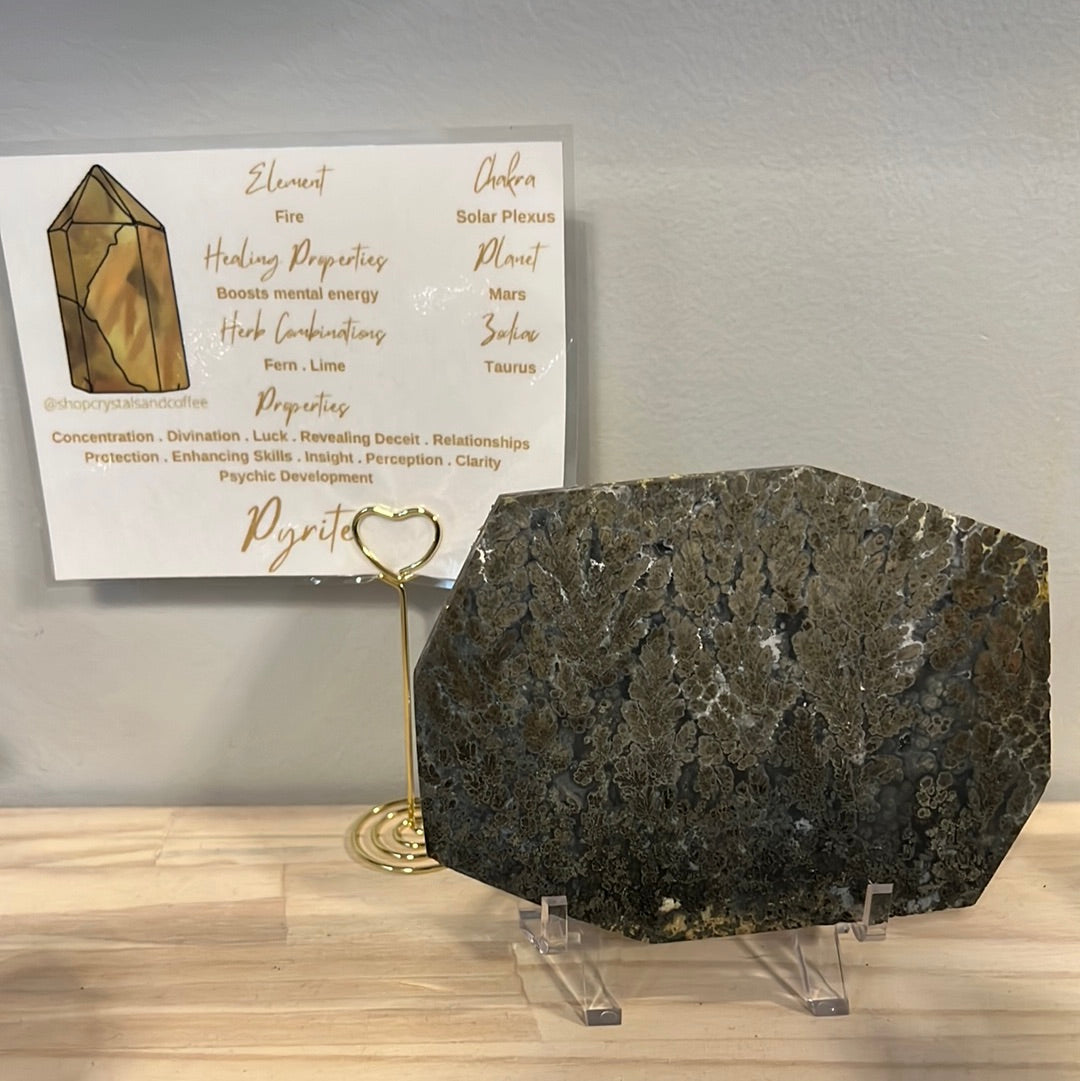 Pyrite Agate Slab