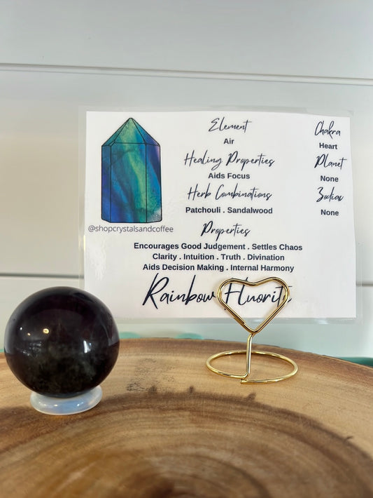 Rainbow Fluorite Sphere