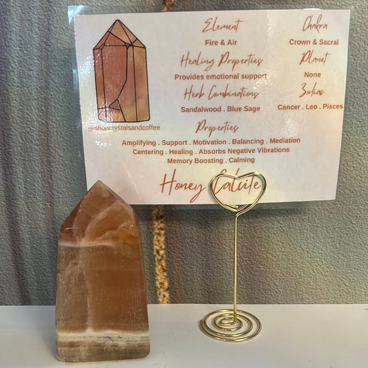 Honey Calcite Tower