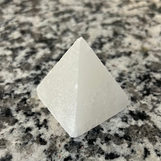 Selenite Pyramid Medium