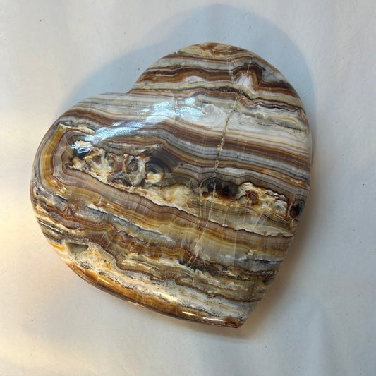 Brown Aragonite Heart