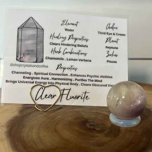 Clear Fluorite Sphere