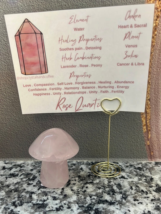 Rose Quartz Mushroom