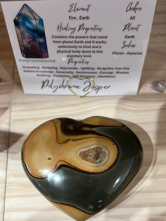 Polychrome Jasper Heart