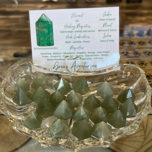 Green Aventurine Octagon Pyramid