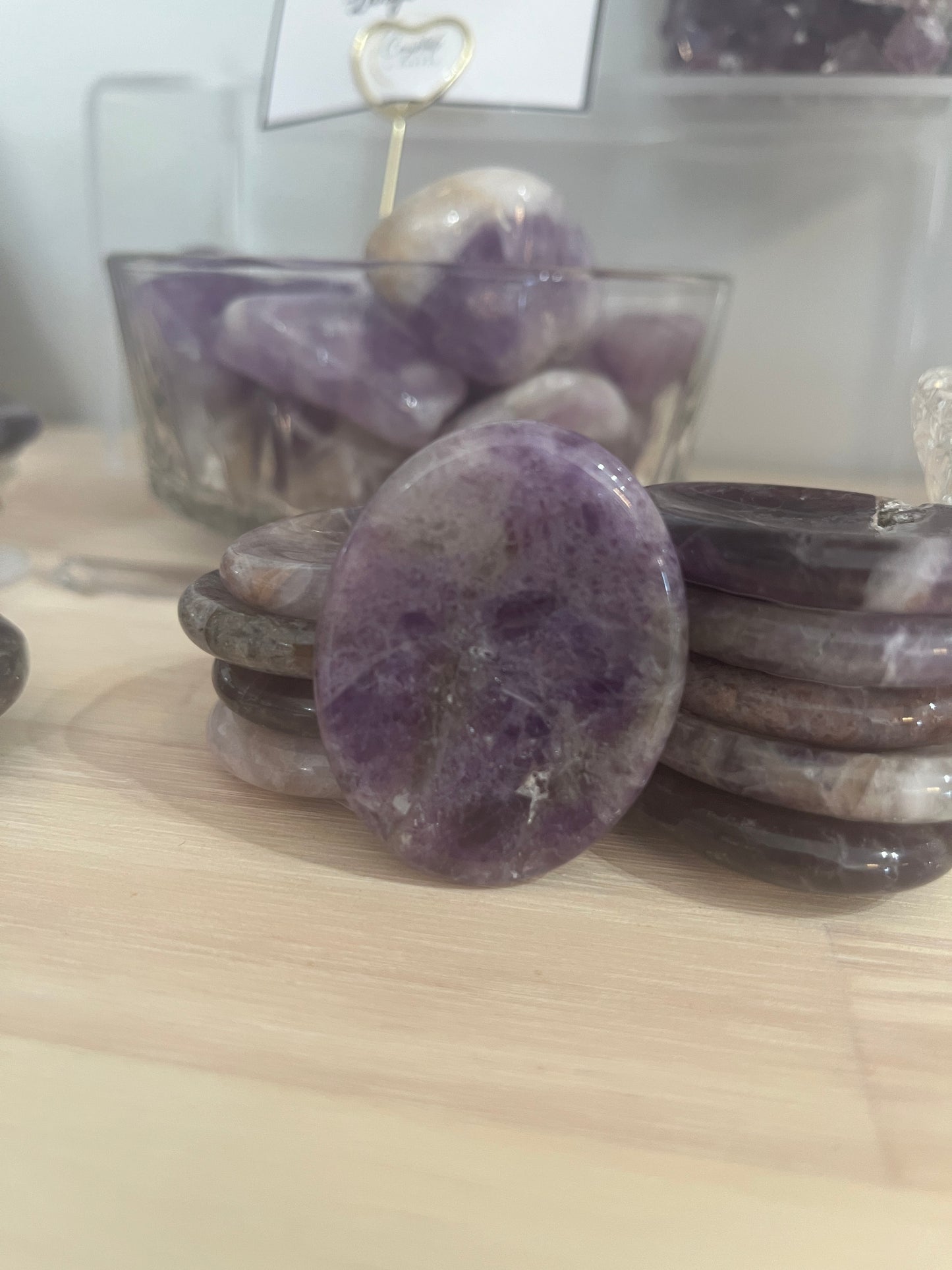 Amethyst Worry Stone