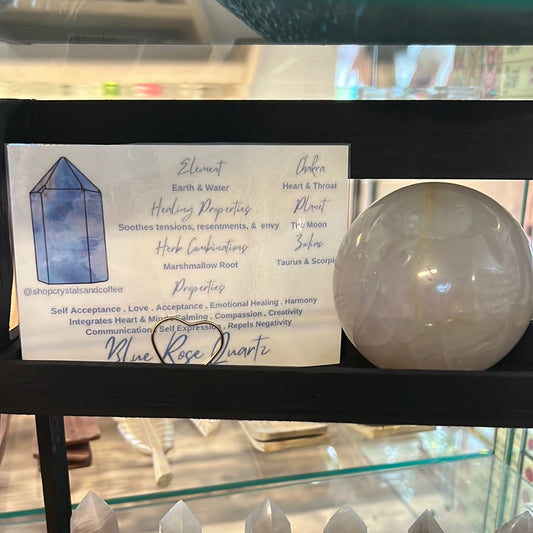 Blue Rose Quartz Sphere