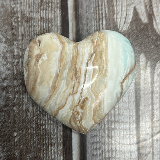 Caribbean Calcite Heart