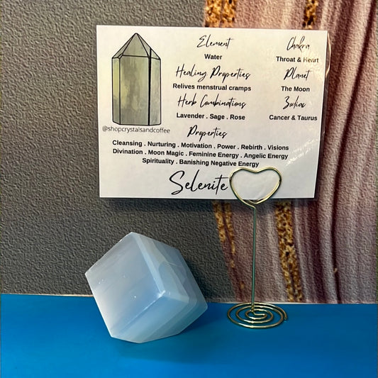 Selenite Tipped Cube