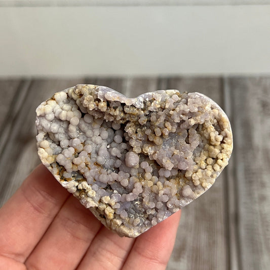 Grape Agate Heart