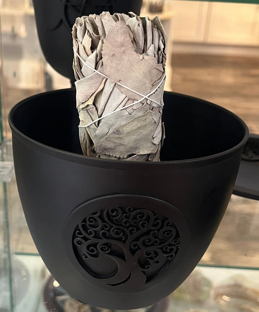 Metal Smudge Pot