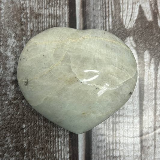 Rainbow Moonstone Heart