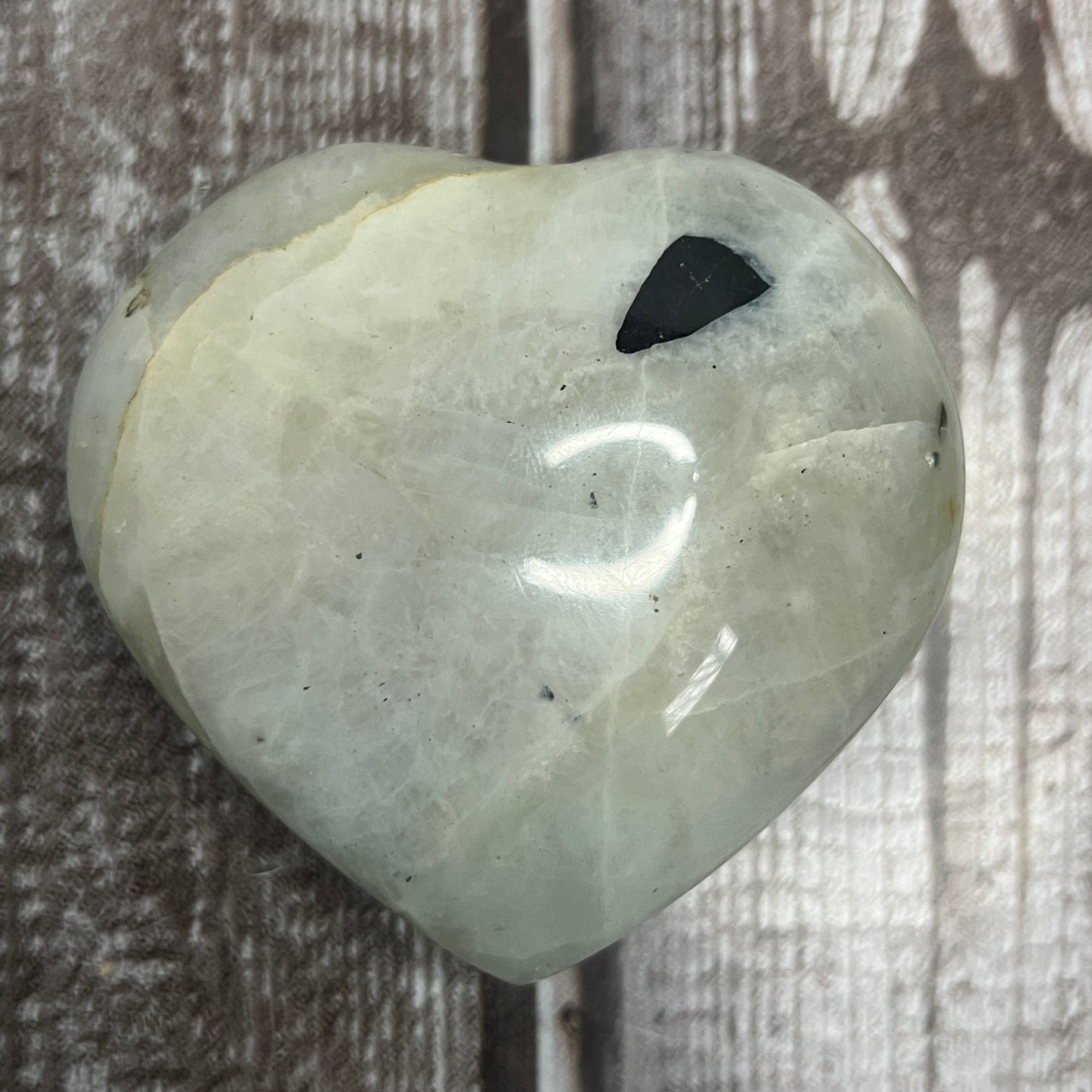 Rainbow Moonstone Heart