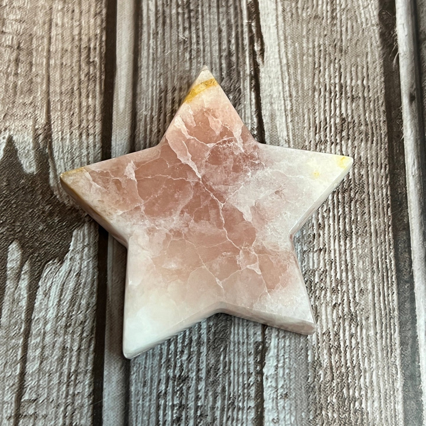 Rose Calcite Star or Moon