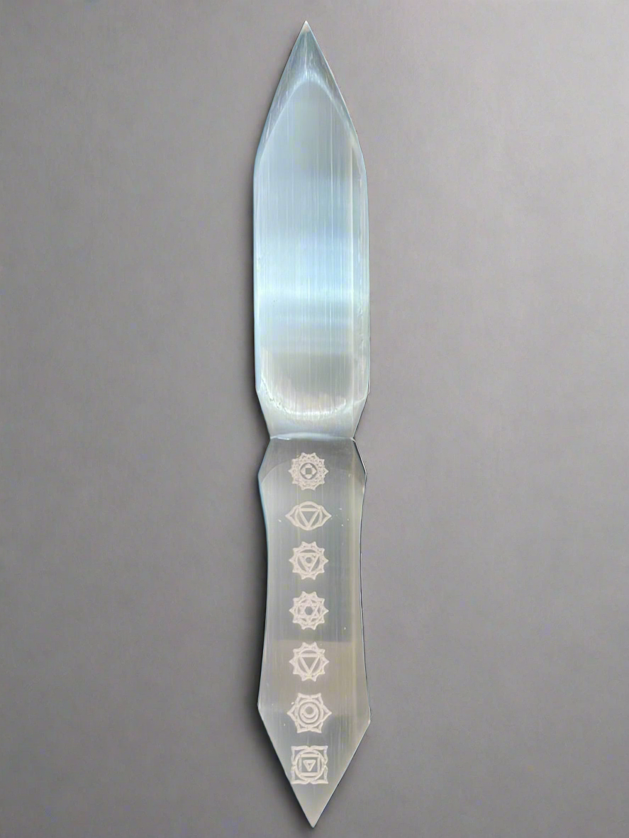 Selenite Athame